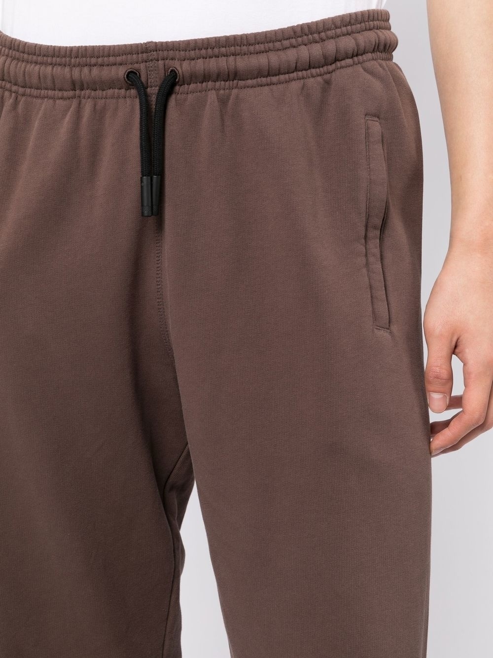 drawstring cotton track pants - 5