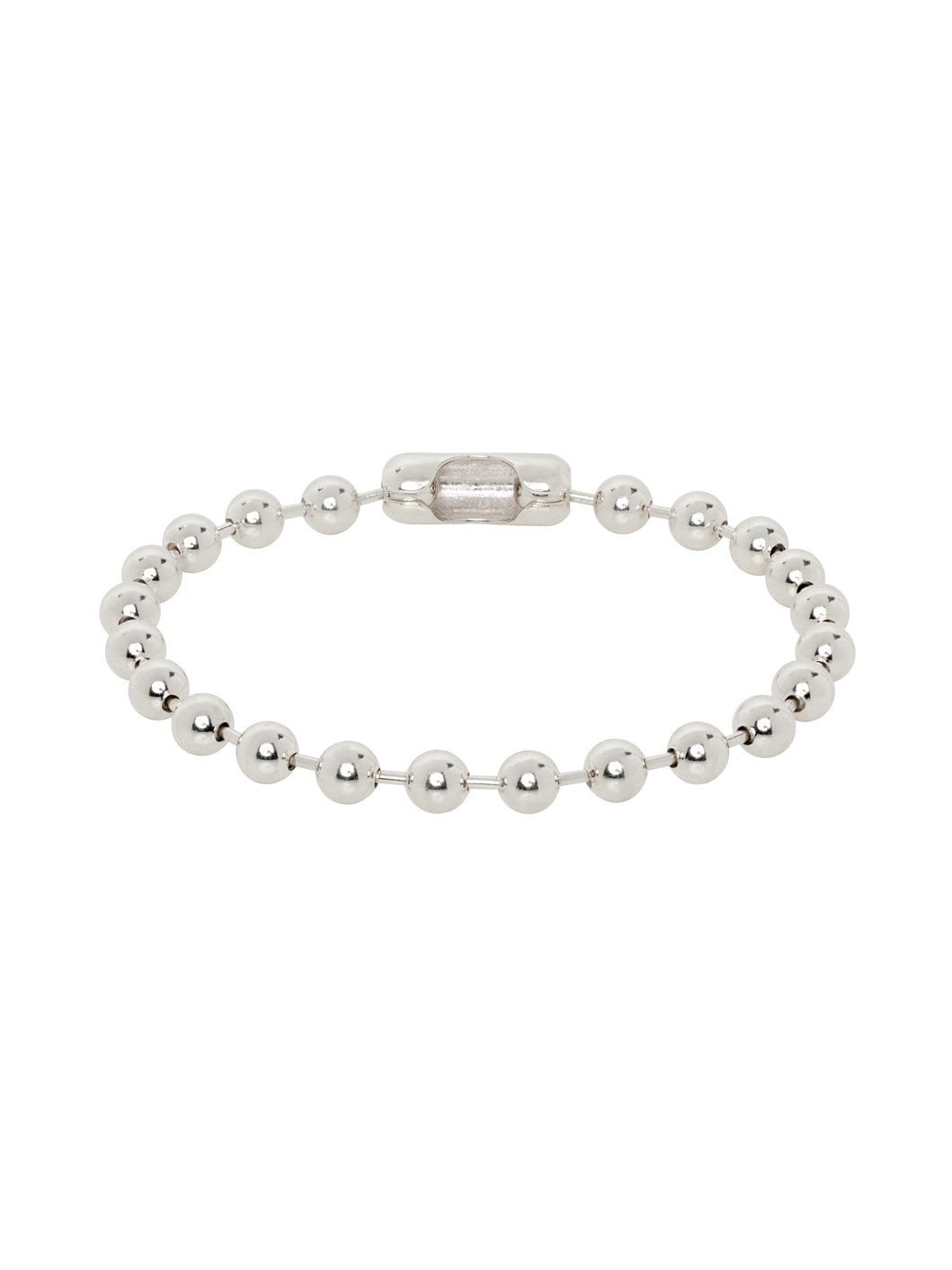 Silver Ball Chain L Regular Bracelet - 1
