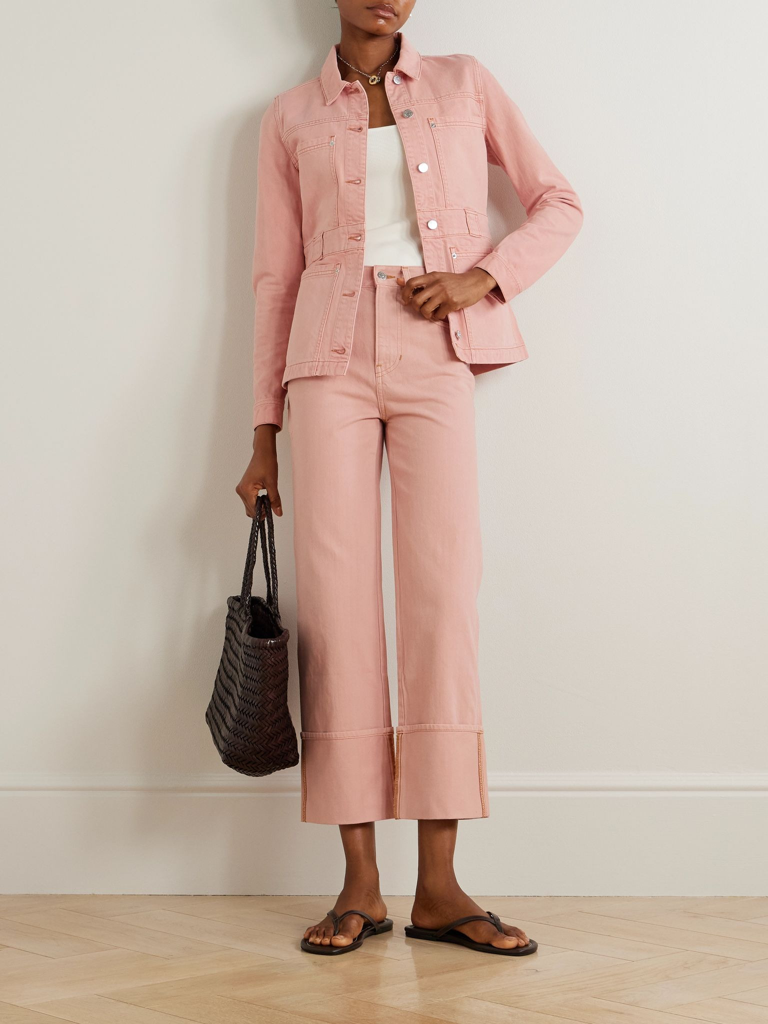 Marvin denim jacket Pastel pink - 2