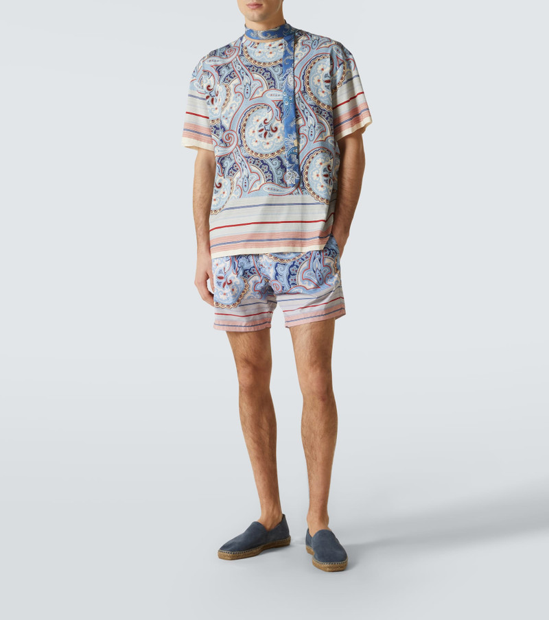 Etro Paisley cotton jersey T-shirt outlook