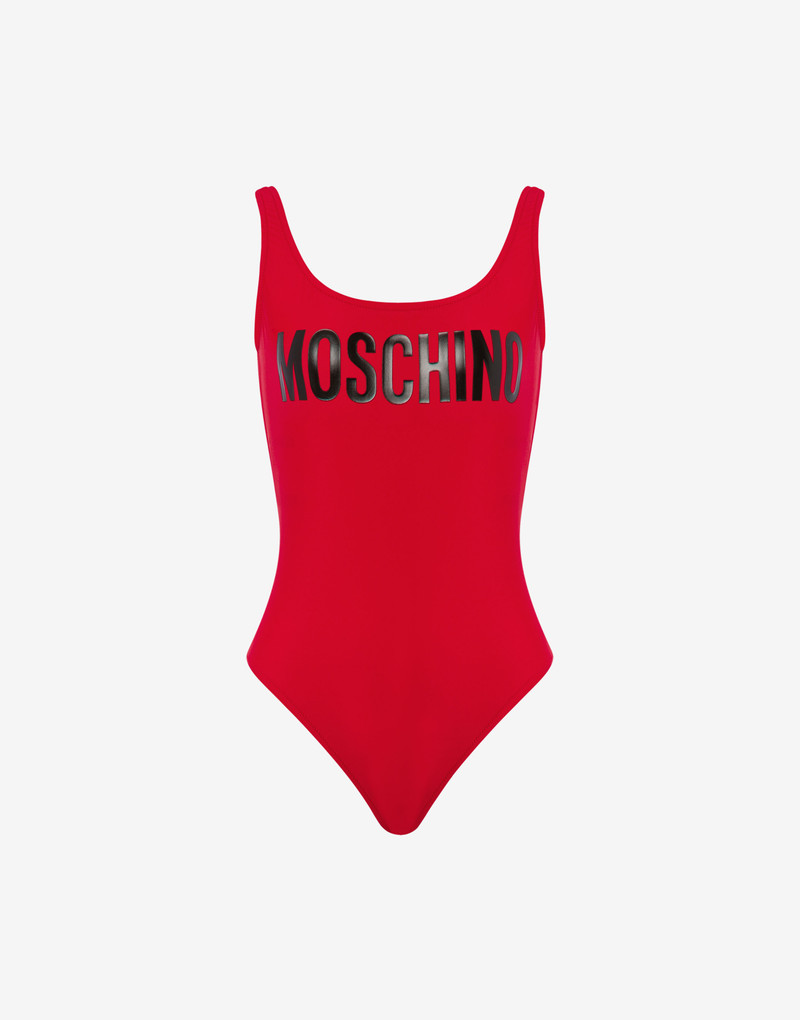 SHINY LOGO ONE-PIECE SWIMSUIT 1