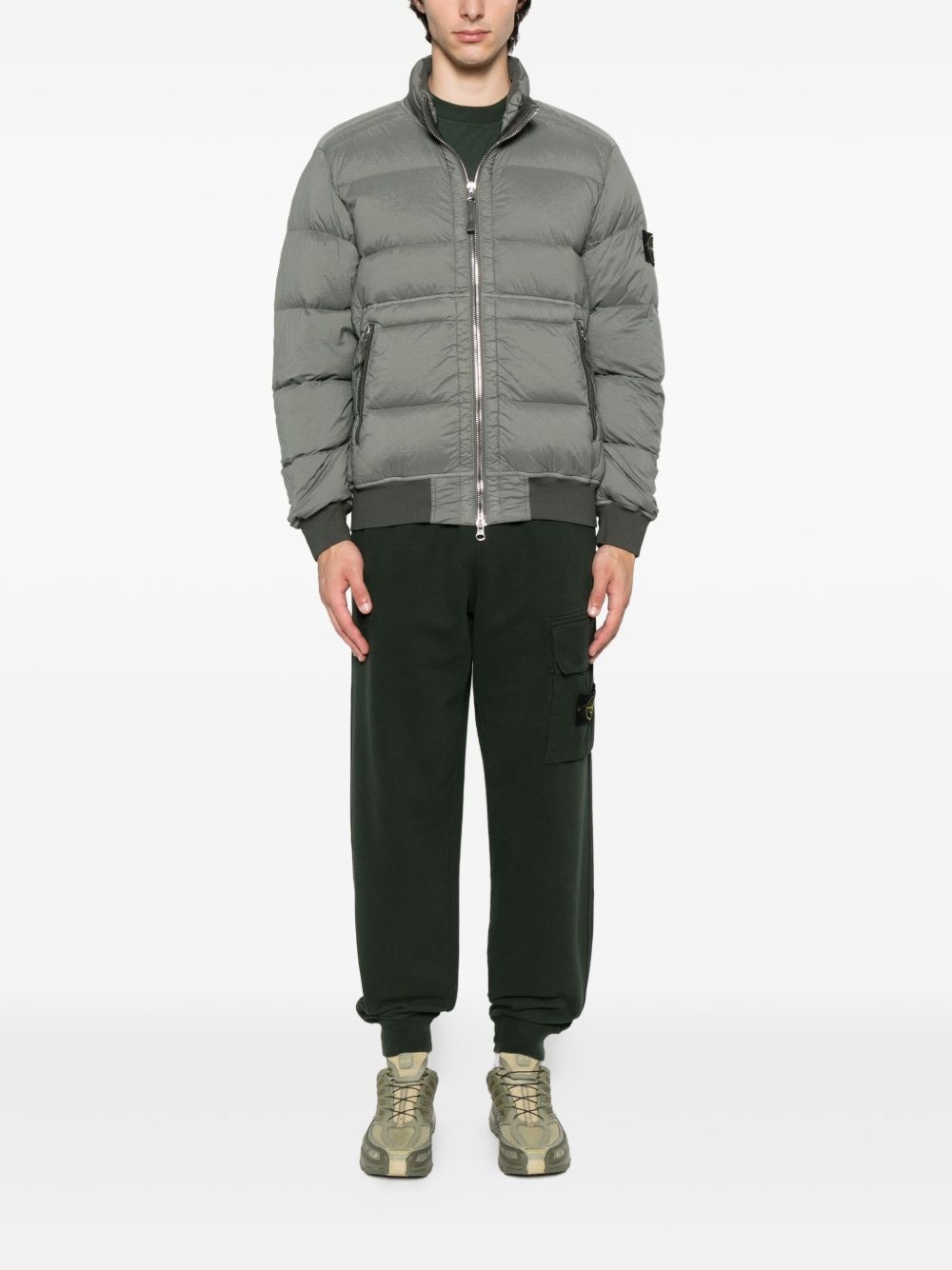 quilted zip-front jacket - 2
