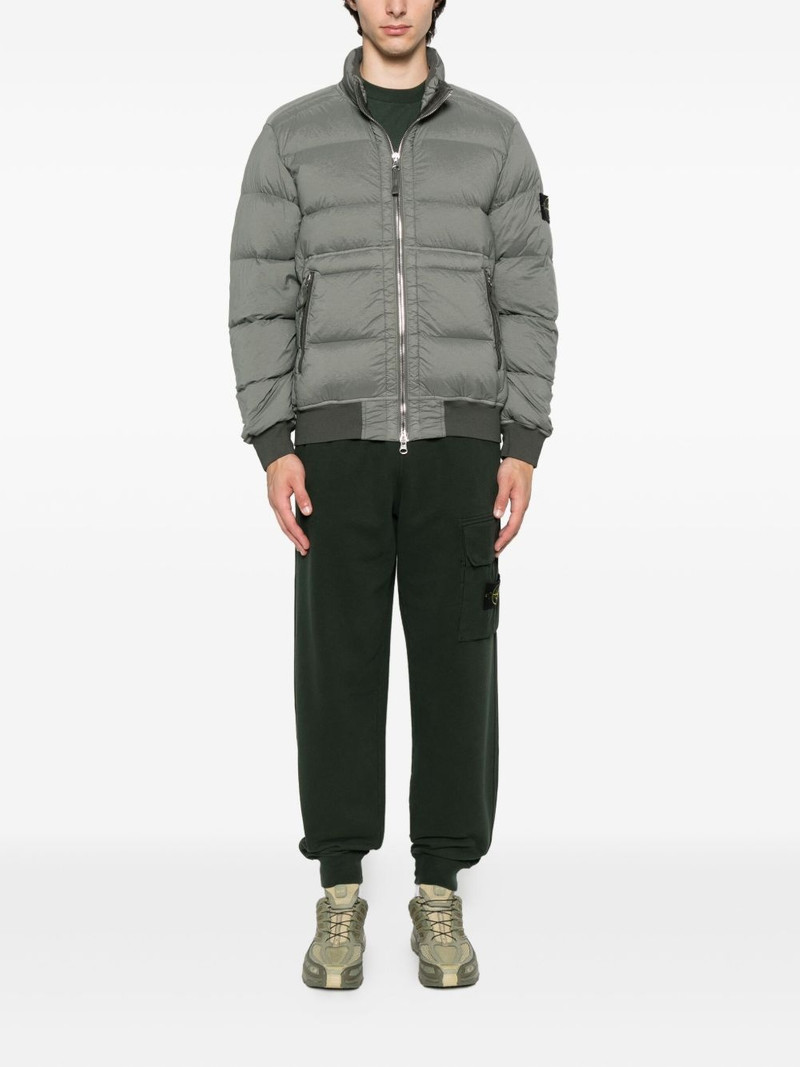 Stone Island quilted zip-front jacket outlook