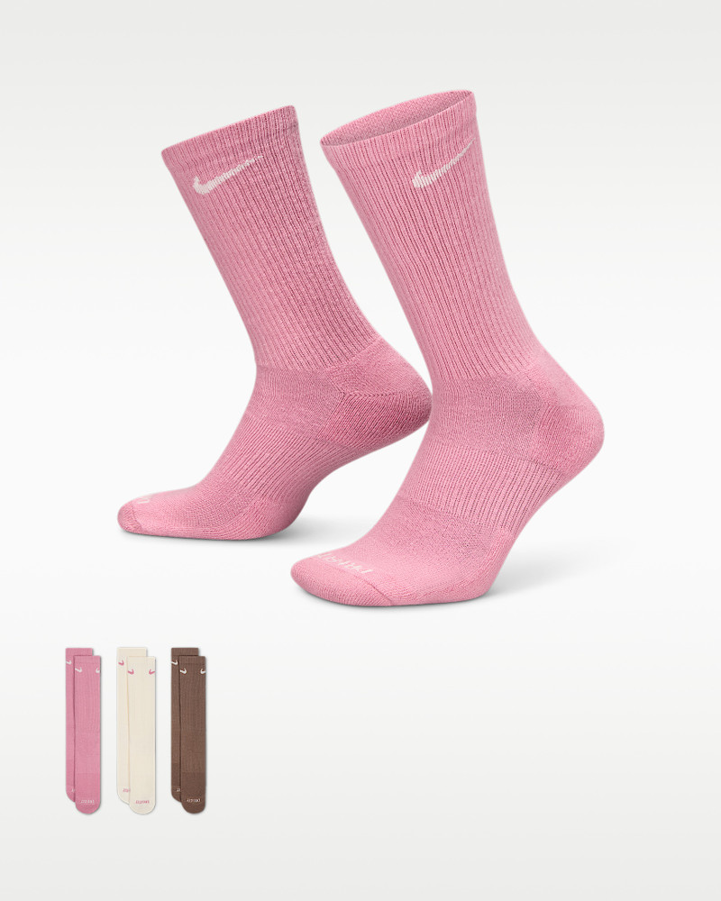 Nike Everyday Plus Cushioned Training Crew Socks (3 Pairs) 1