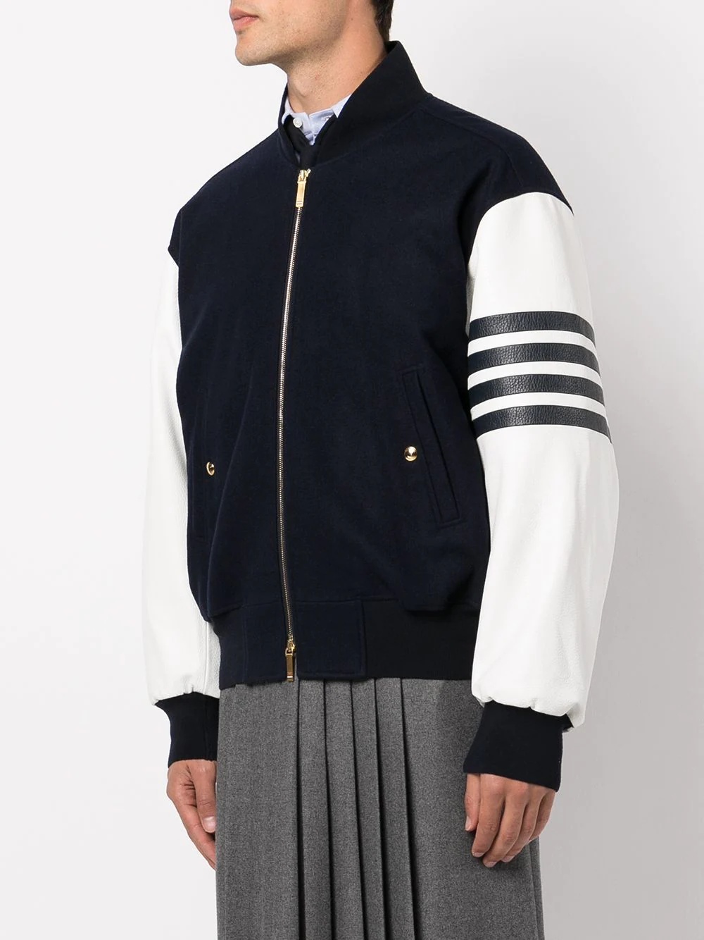 4-Bar stripe bomber jacket - 3