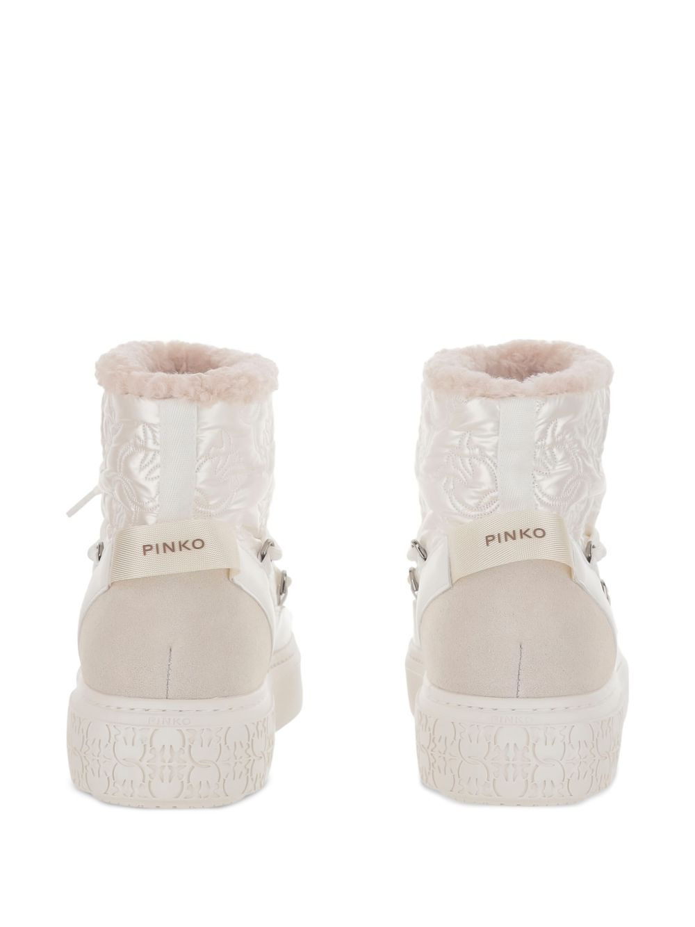 quilted platform boots - 3