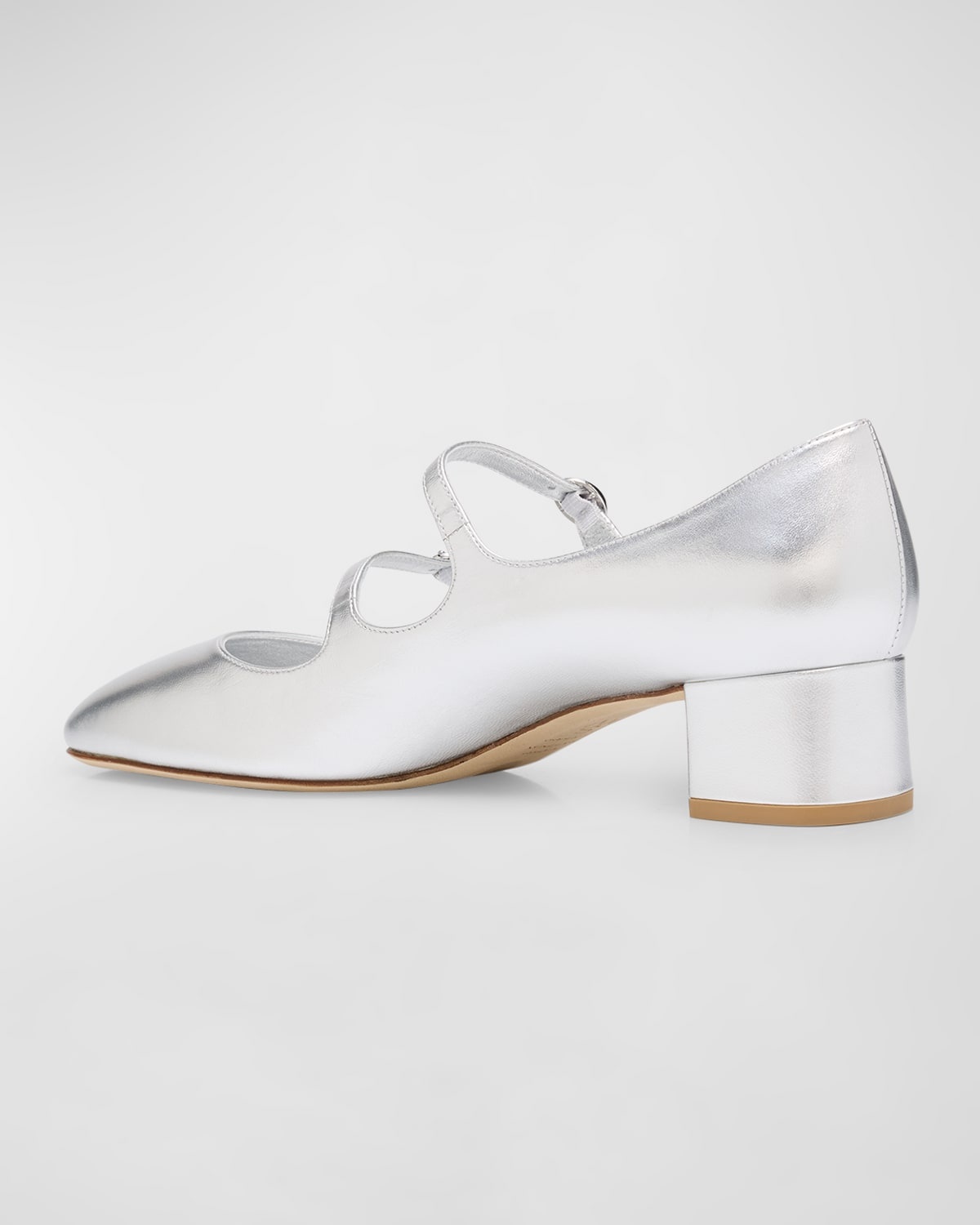 Benni Metallic Mary Jane Pumps - 4