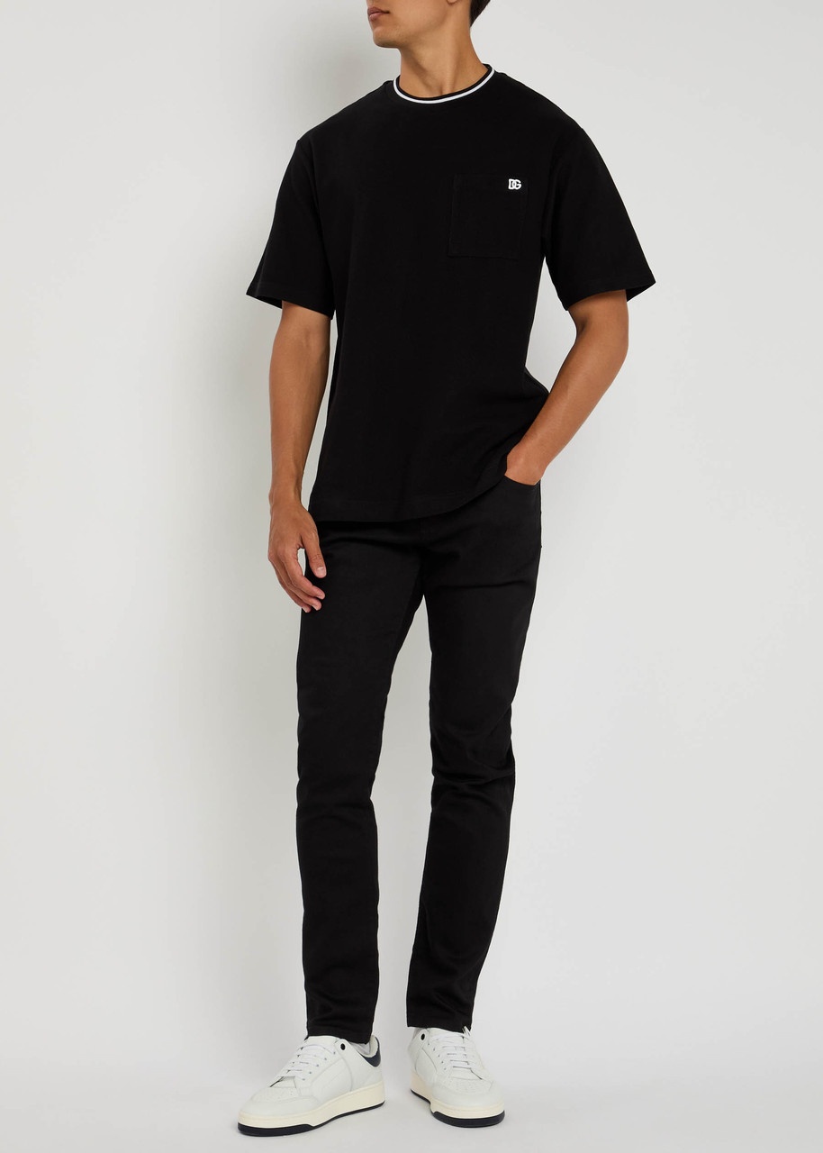 Dolce & Gabbana Logo-embroidered pi - 4
