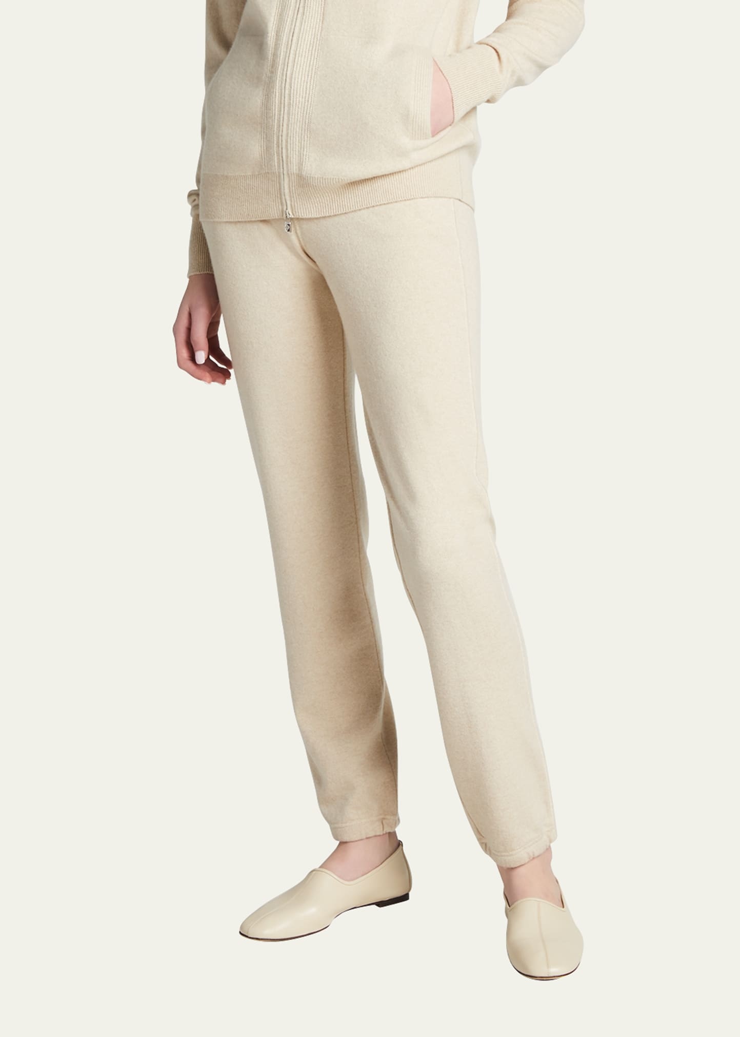 Merano Cashmere Drawstring Jogger Pants - 4
