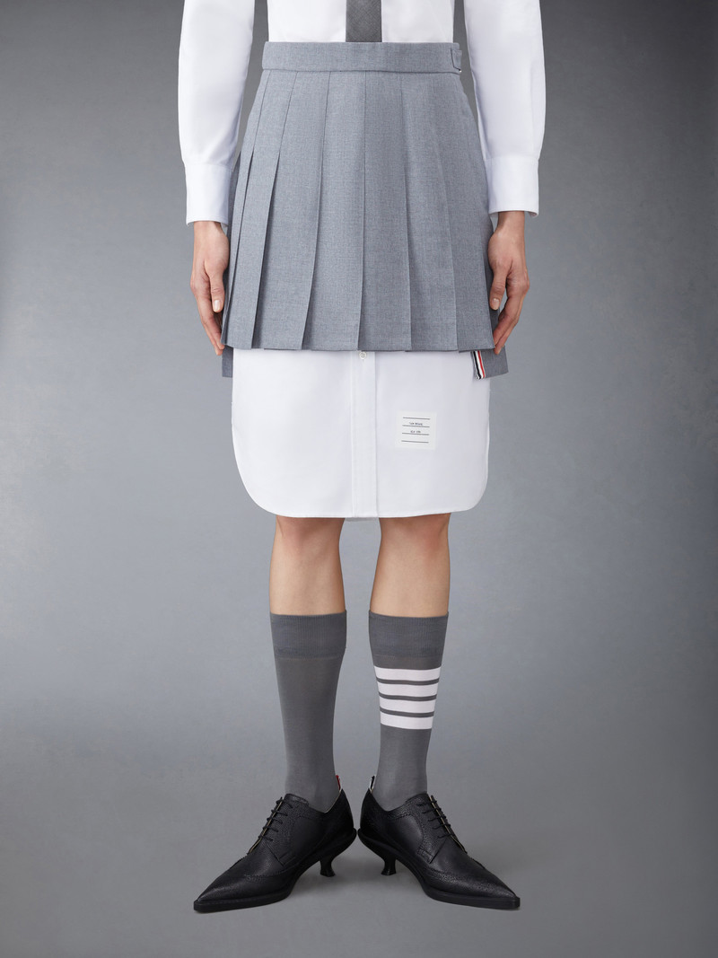RWB pleated mini skirt 1