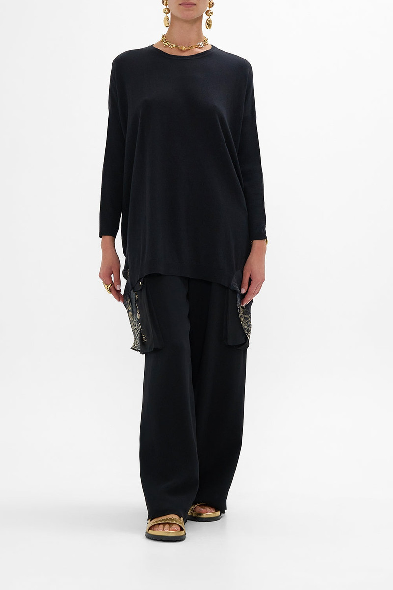 CAMILLA LONG SLEEVE JUMPER WITH PRINT BACK outlook