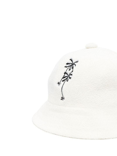 Palm Angels logo-embroidered bouclé bucket hat outlook