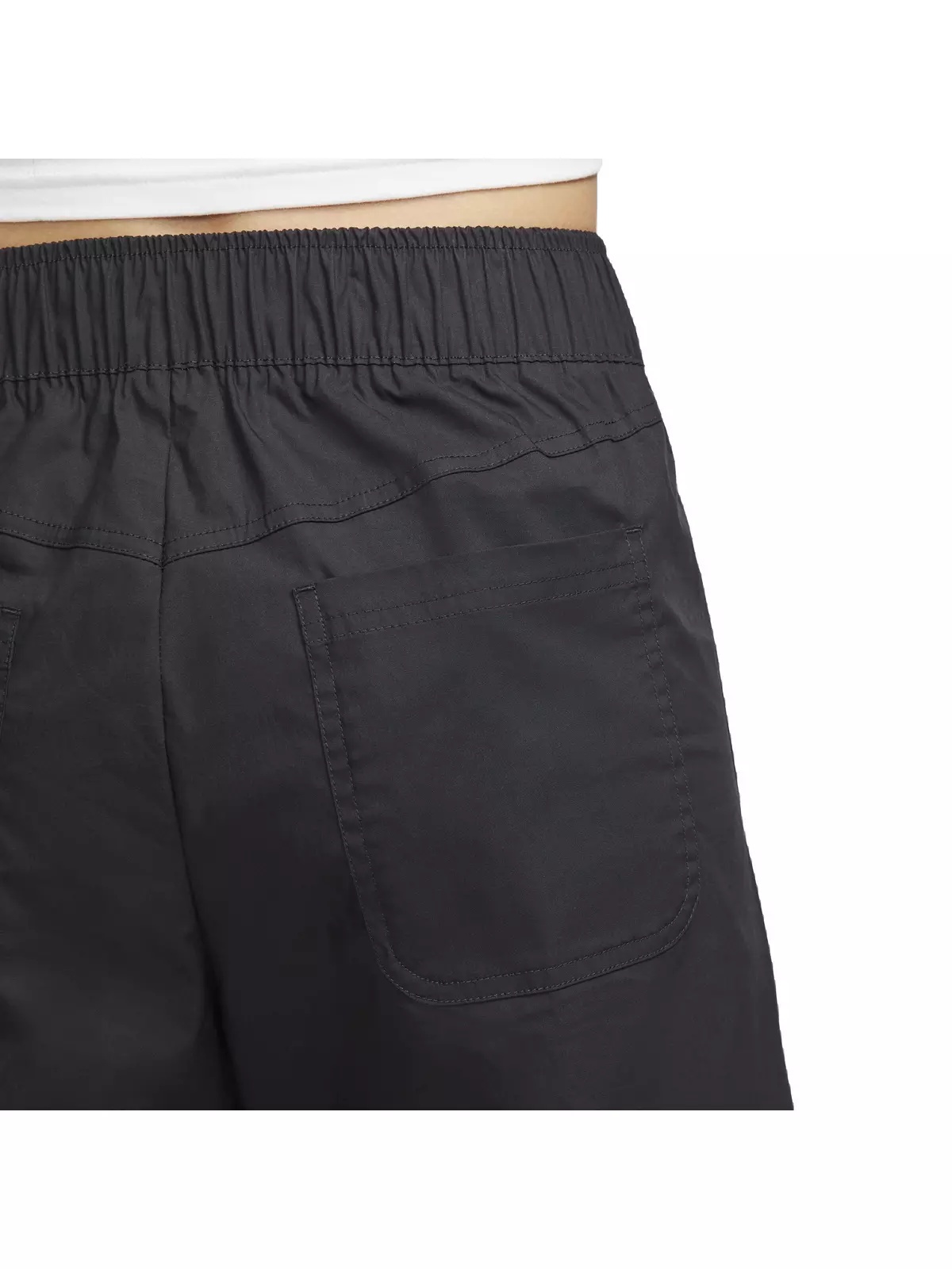 Women's Sportswear Essential Woven High-Rise Pants - Black - 5