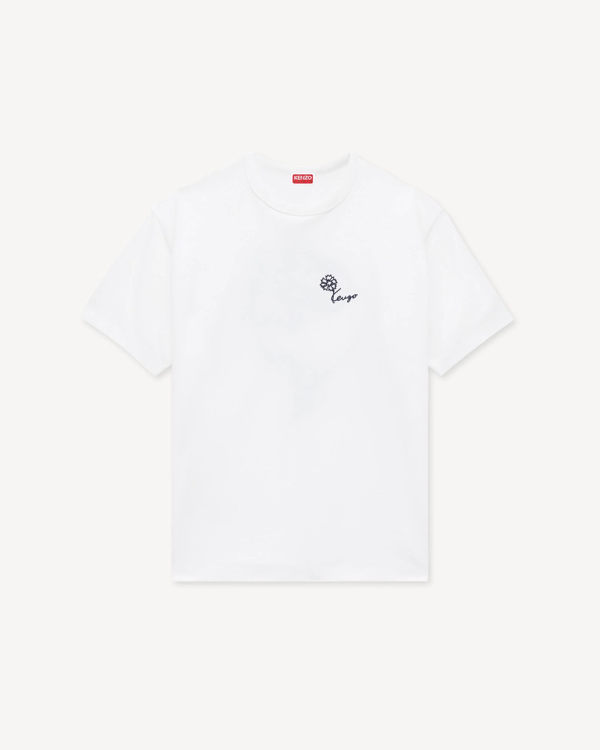 'KENZO Tulip' embroidered T-shirt in cotton - 1