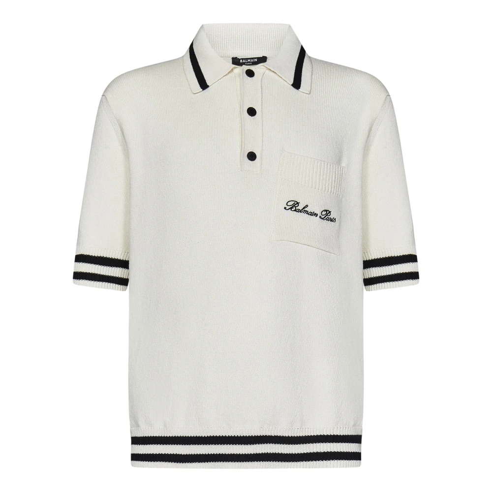 Balmain WHITE POLO SHIRT AW24 | miinto | REVERSIBLE