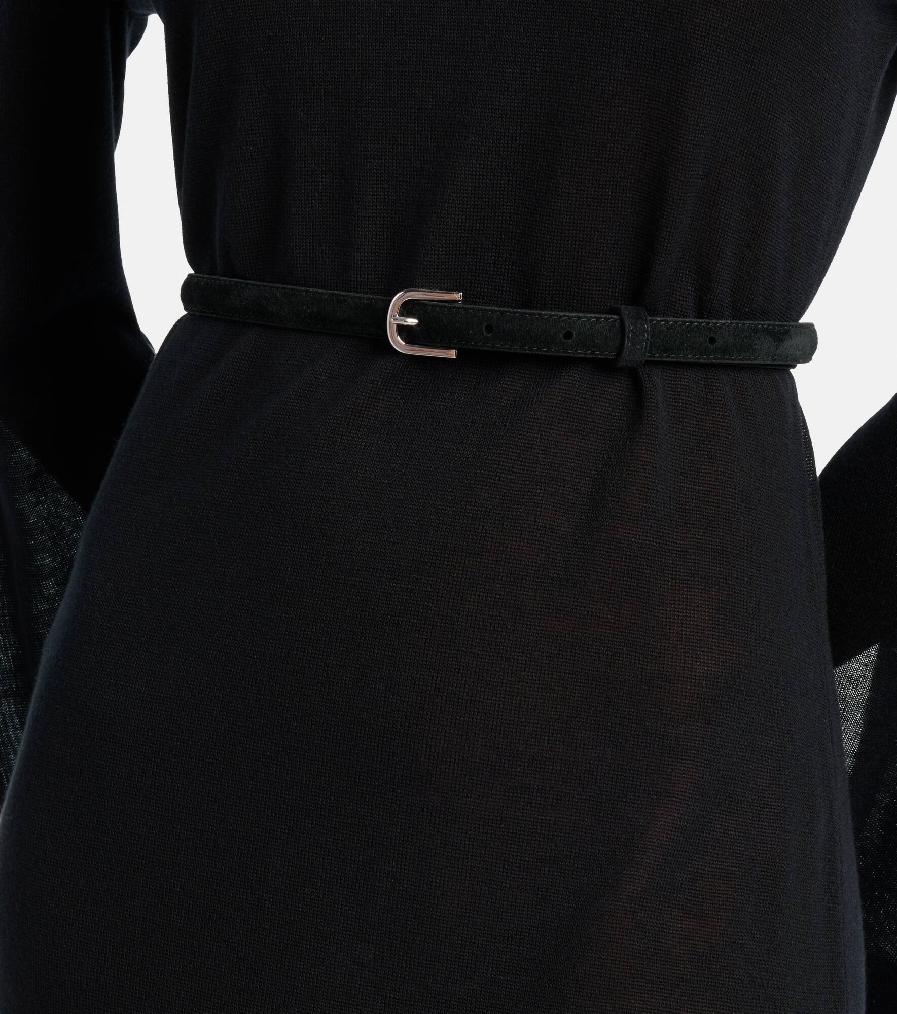 Slim suede belt - 2
