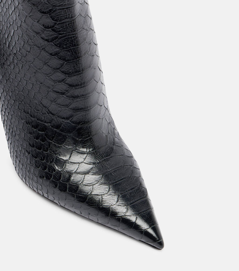 Vera 105 snake-effect leather ankle boots 6