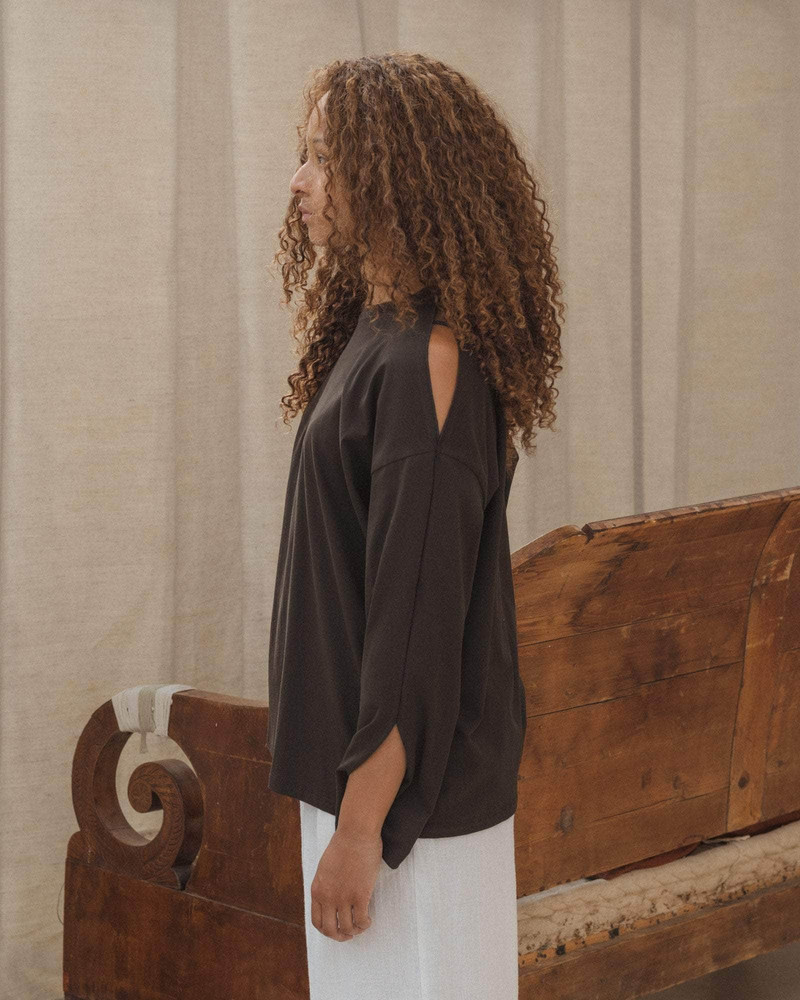 Pin Long Sleeve Tee - Regenerative Cotton Jersey 3