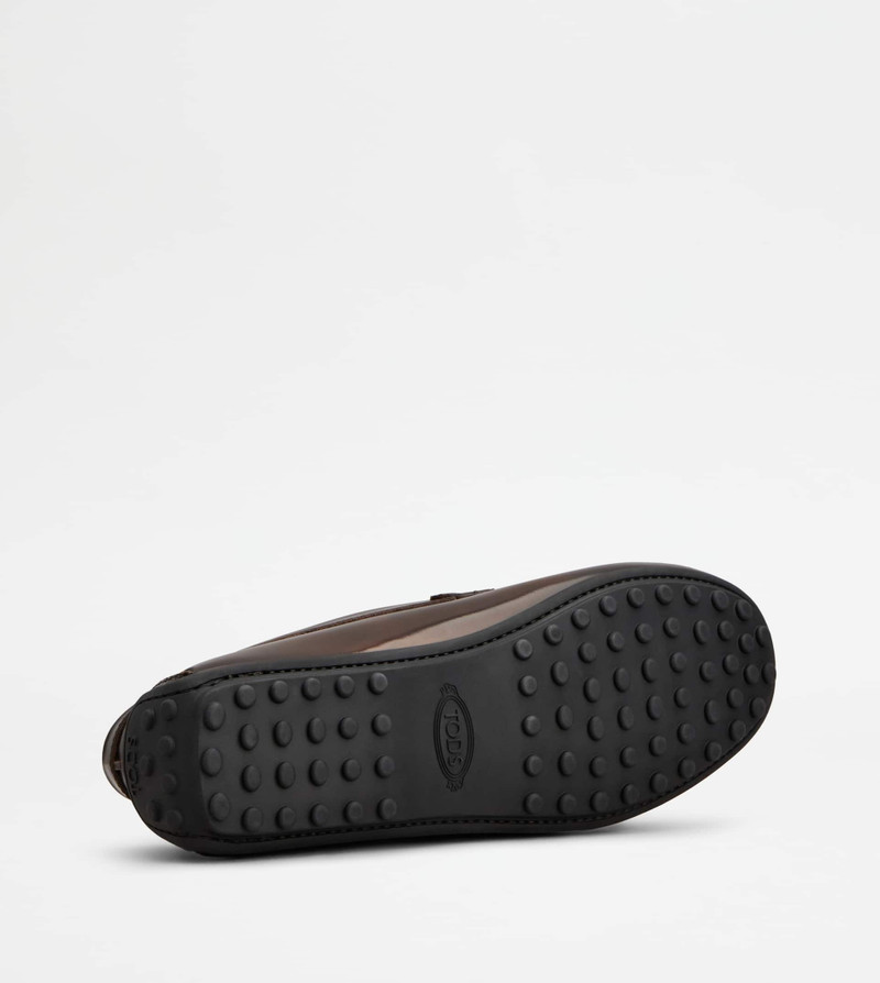 CITY GOMMINO DRIVING SHOES IN LEATHER - BROWN 4
