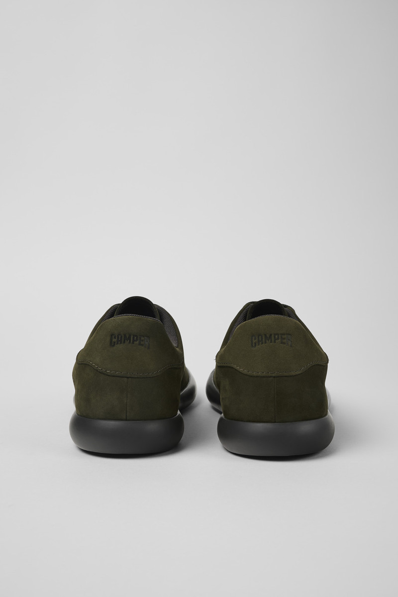 CAMPERLAB Green nubuck sneakers for men outlook