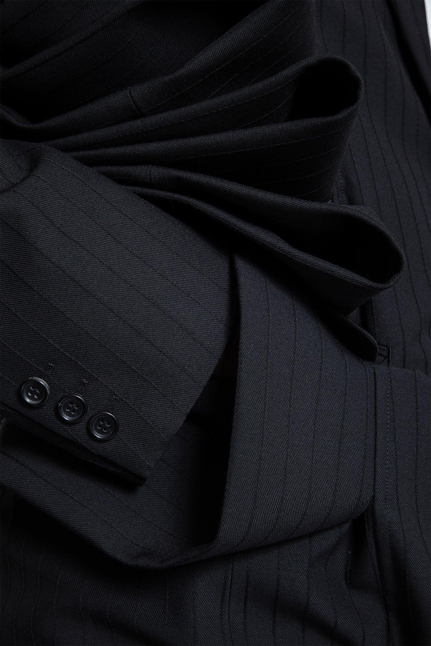 Ruffled-Pinstripe-Wool-Blazer - 5