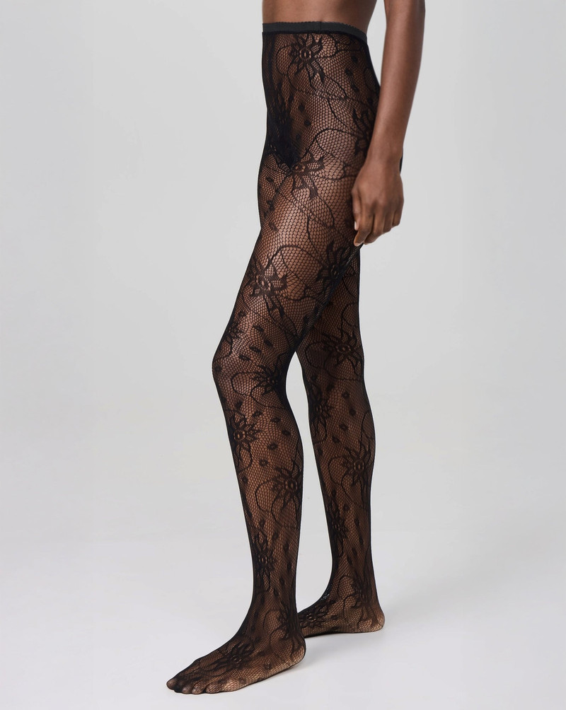 FLORAL LACE TIGHTS 1