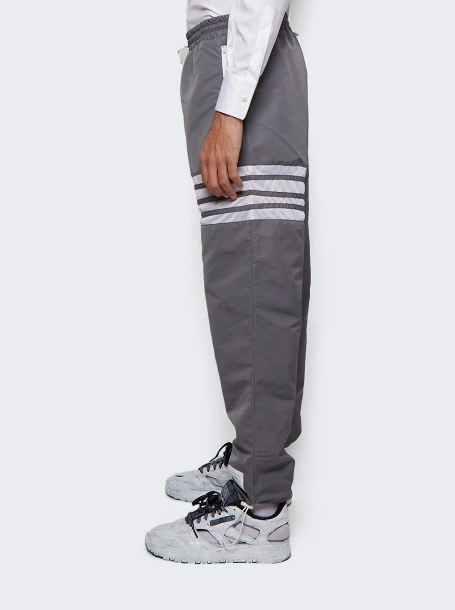 Track Pants With Mesh 4bar In Sustainable Ripstop Medium Grey - 6