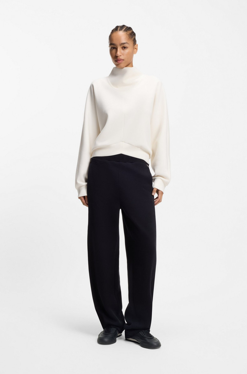 BOSS EMBOSSED-LOGO TRAINERS IN LEATHER outlook