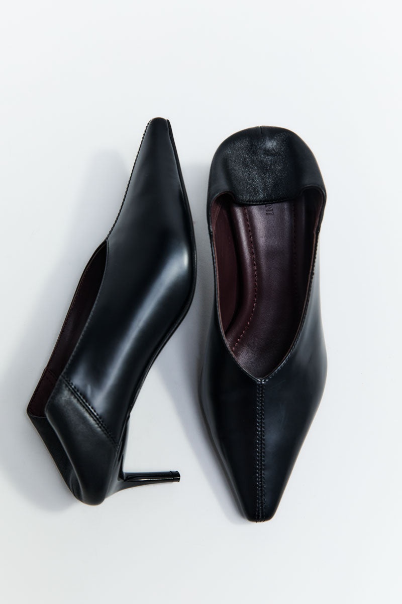 Classic Fold Heel - Black - 7