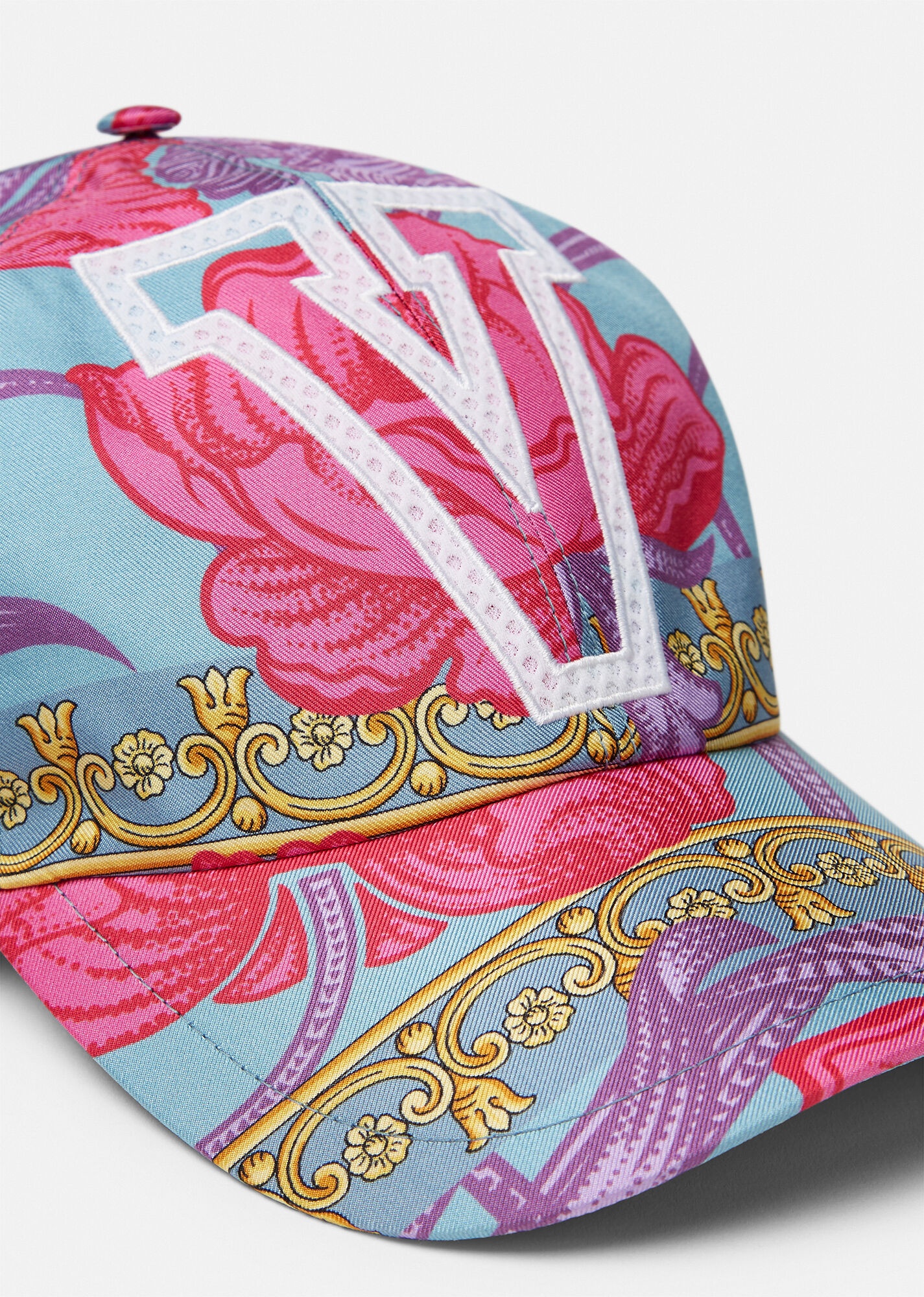 Acid Bouquet Silk Baseball Cap - 4