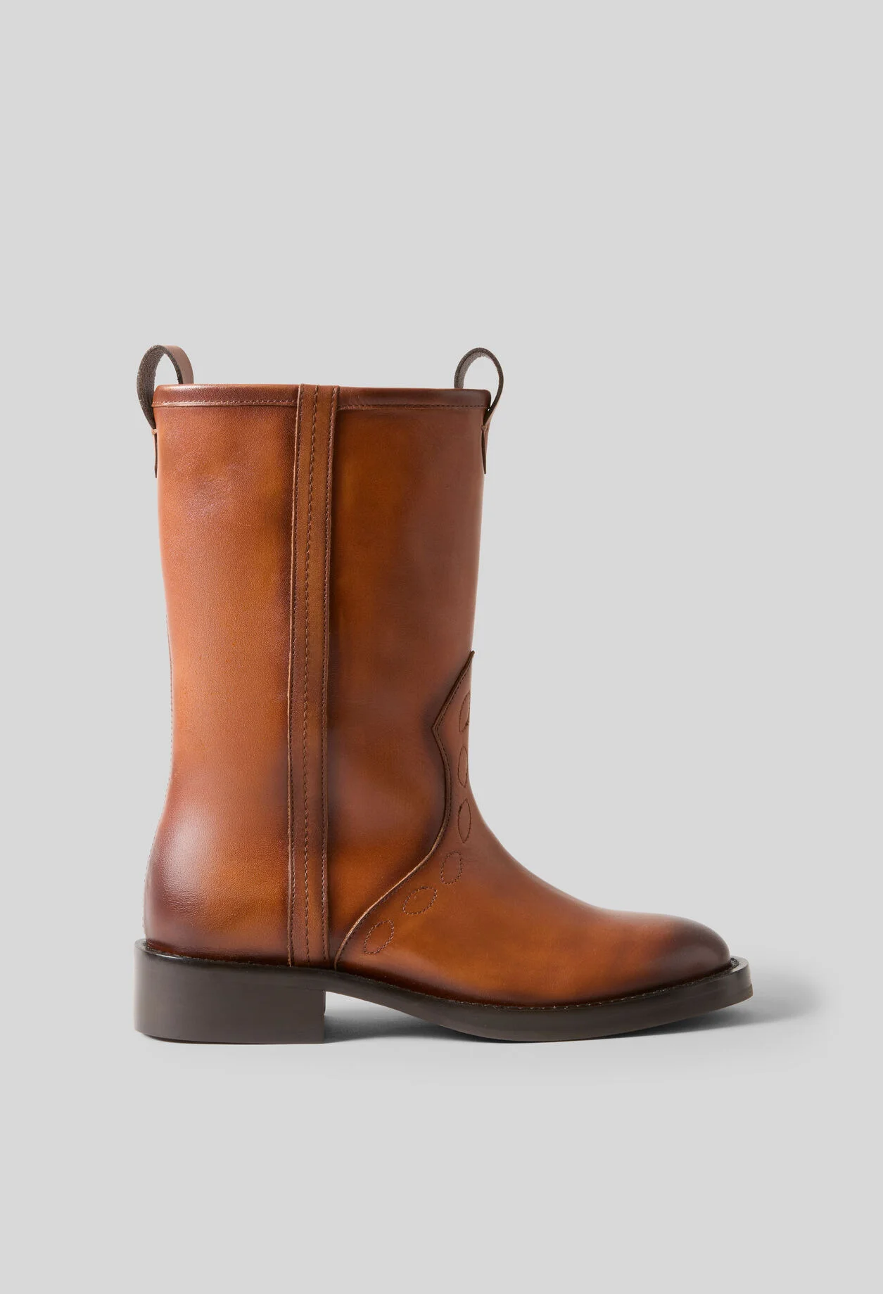 SMOOTH LEATHER WESTERN BOOTS - 1