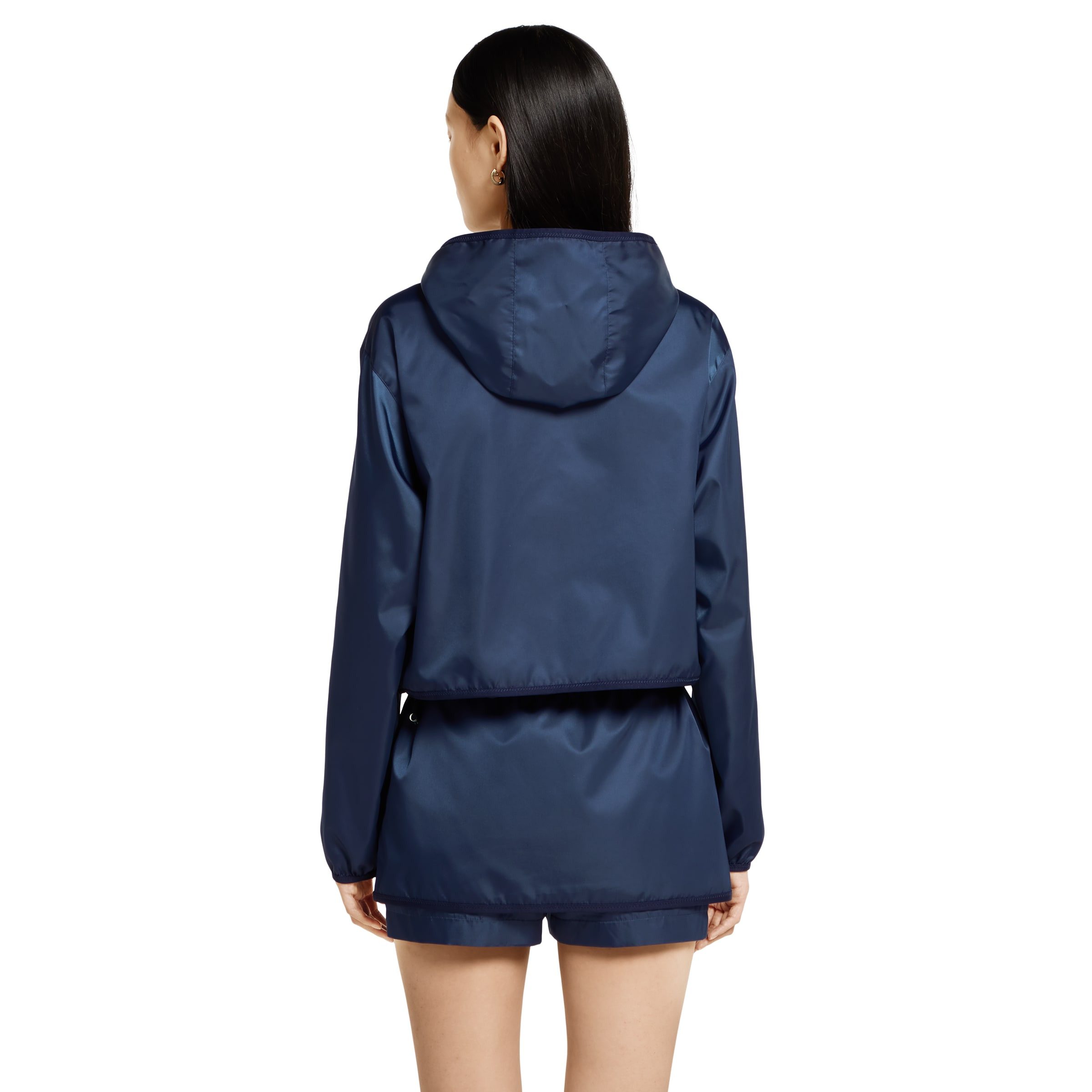 Gabardine jacket with metal logo - 4