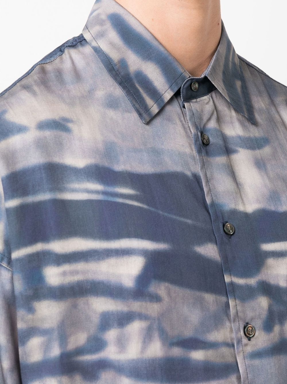 camouflage-print button-up shirt - 5