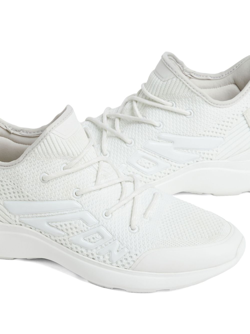 embossed-logo sneakers - 4