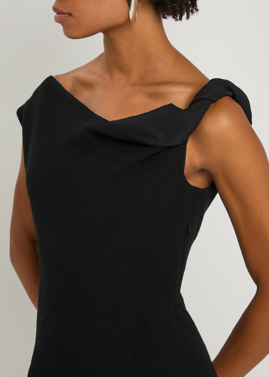 The Row Violette Asymmetric Wool-blend Maxi Dress - 5