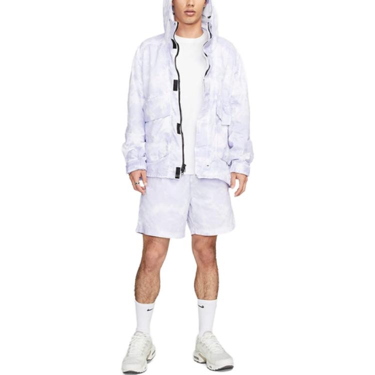 Nike Sportswear Tech Pack Woven Hooded Jacket 'Indigo Haze White' DX0218-519 - 3