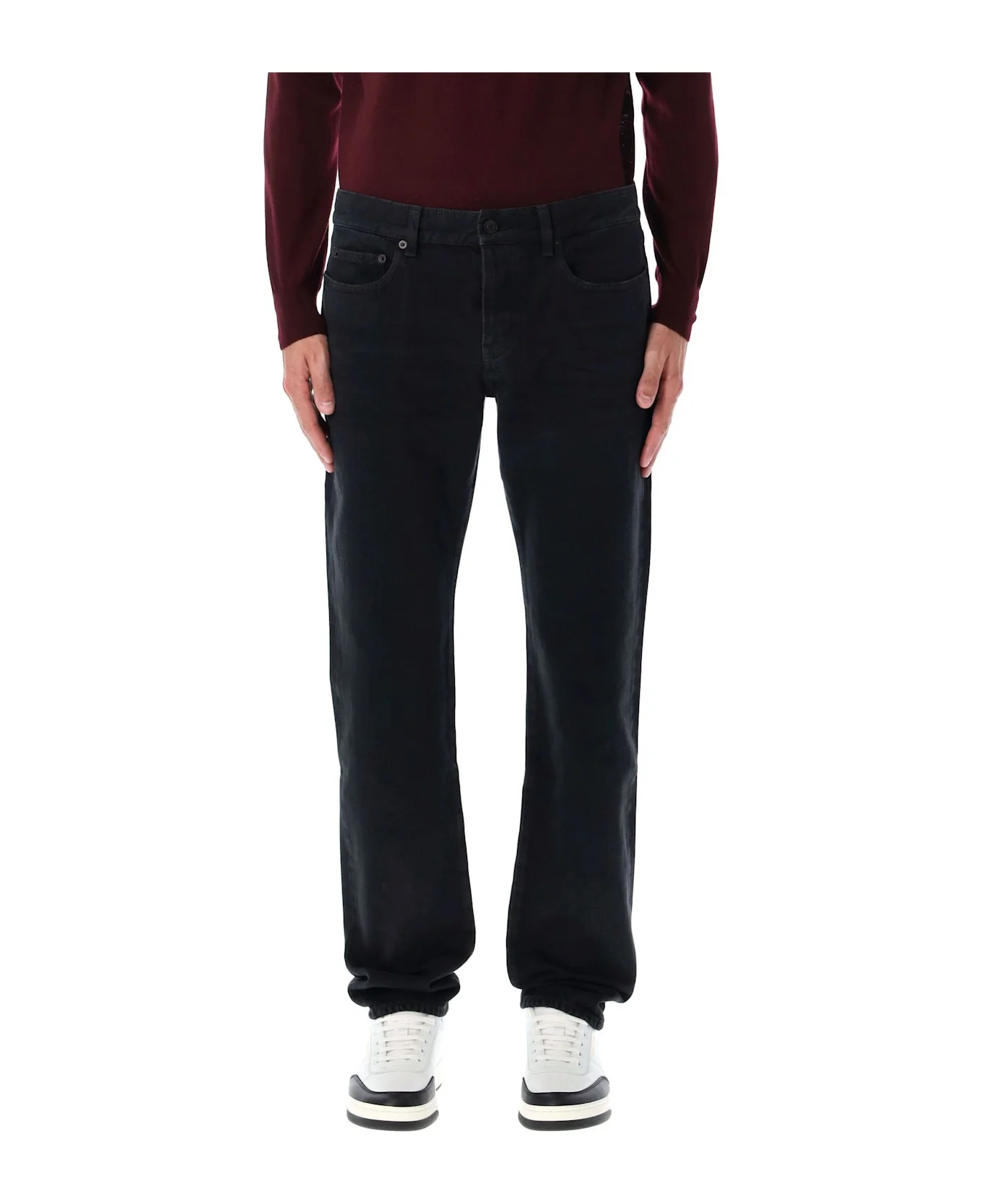 Saint Laurent Low-rise Slim Jeans Black - 1