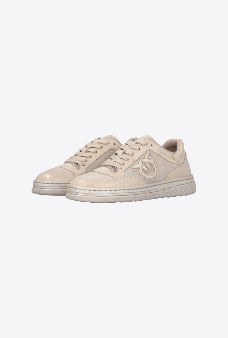 PINKO LAMINATED SUEDE SNEAKERS outlook