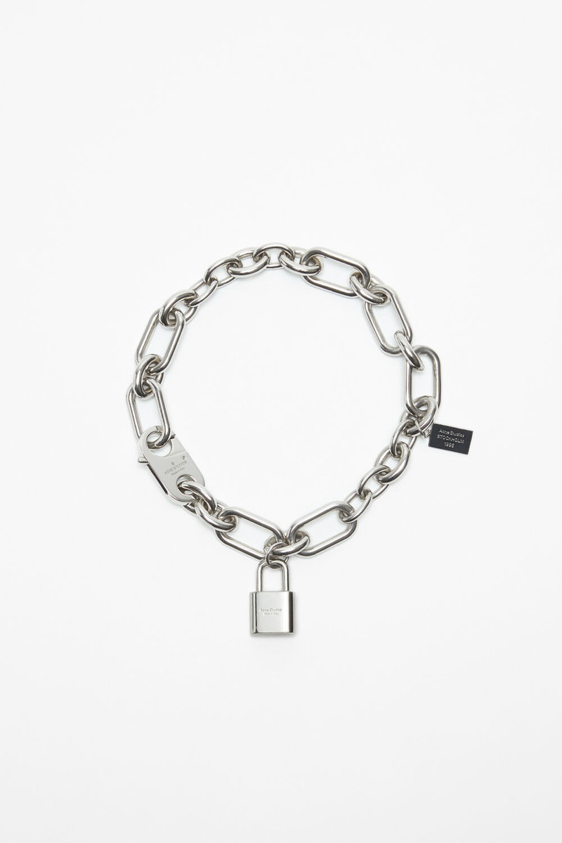 Padlock chain necklace - Silver - 1