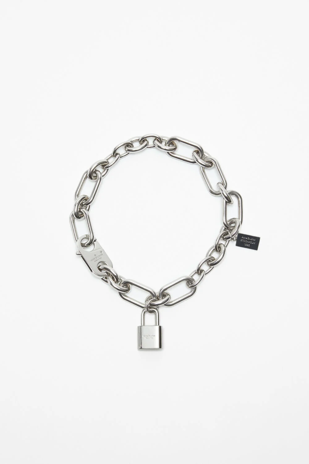 Padlock chain necklace - Silver - 1