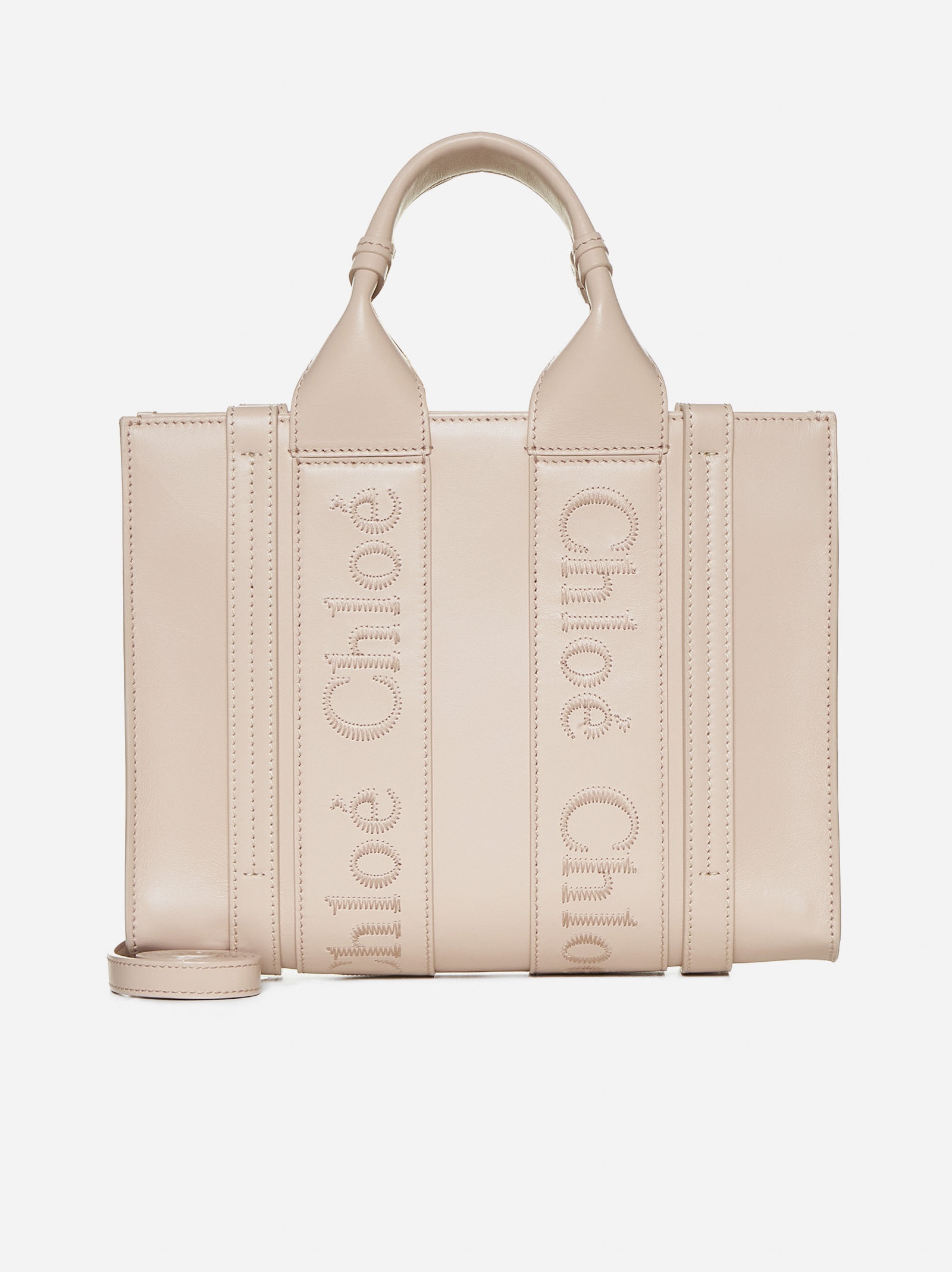 トートバッグ CHLOE WOODY SMALL TOTE BAG IN RUBBER AND LEATHER Chloé Woody Small Rubber And Leather Tote Bag () IFCHIC.COM
