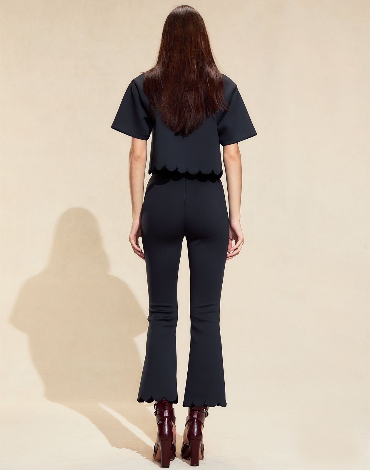 Ella Bonded Scallop Pant - 3