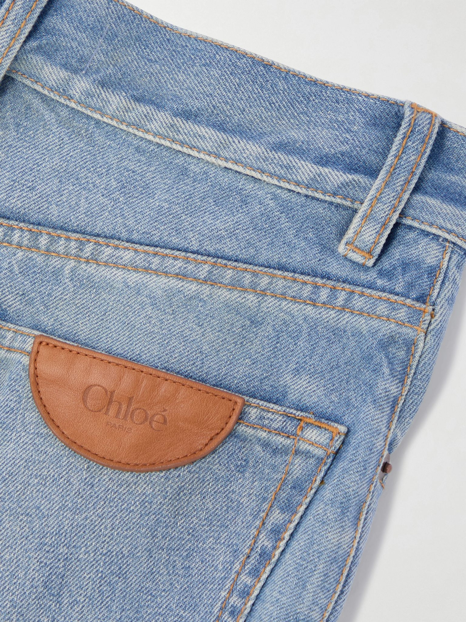 High-rise wide-leg jeans Blue - 6