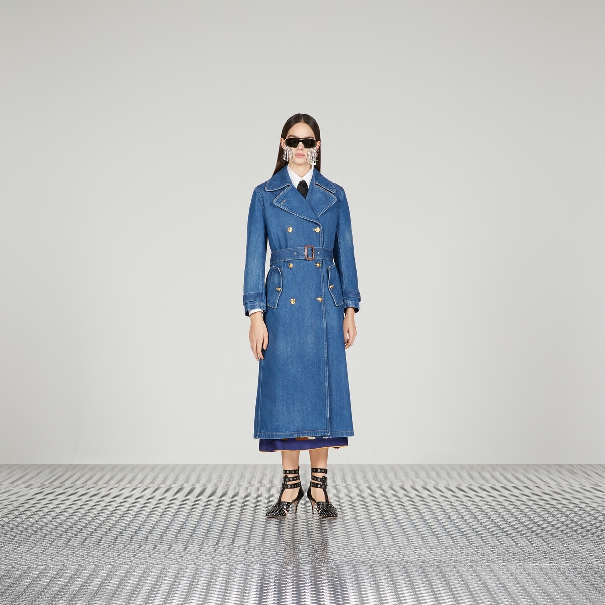Denim trench coat - 7