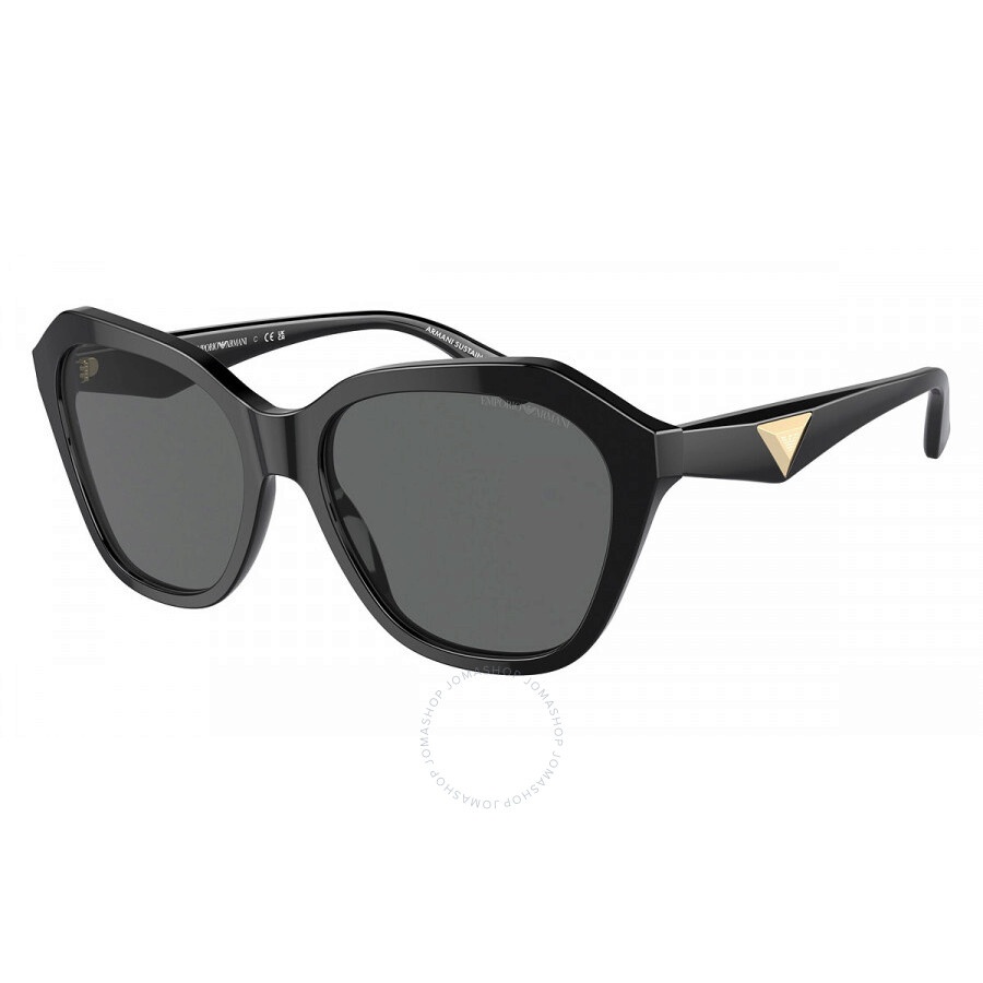 Emporio Armani Dark Grey Irregular Ladies Sunglasses EA4221F 501787 56 - 1