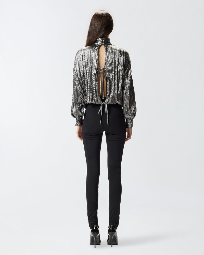 LAMINATED-EFFECT BLOUSE 5