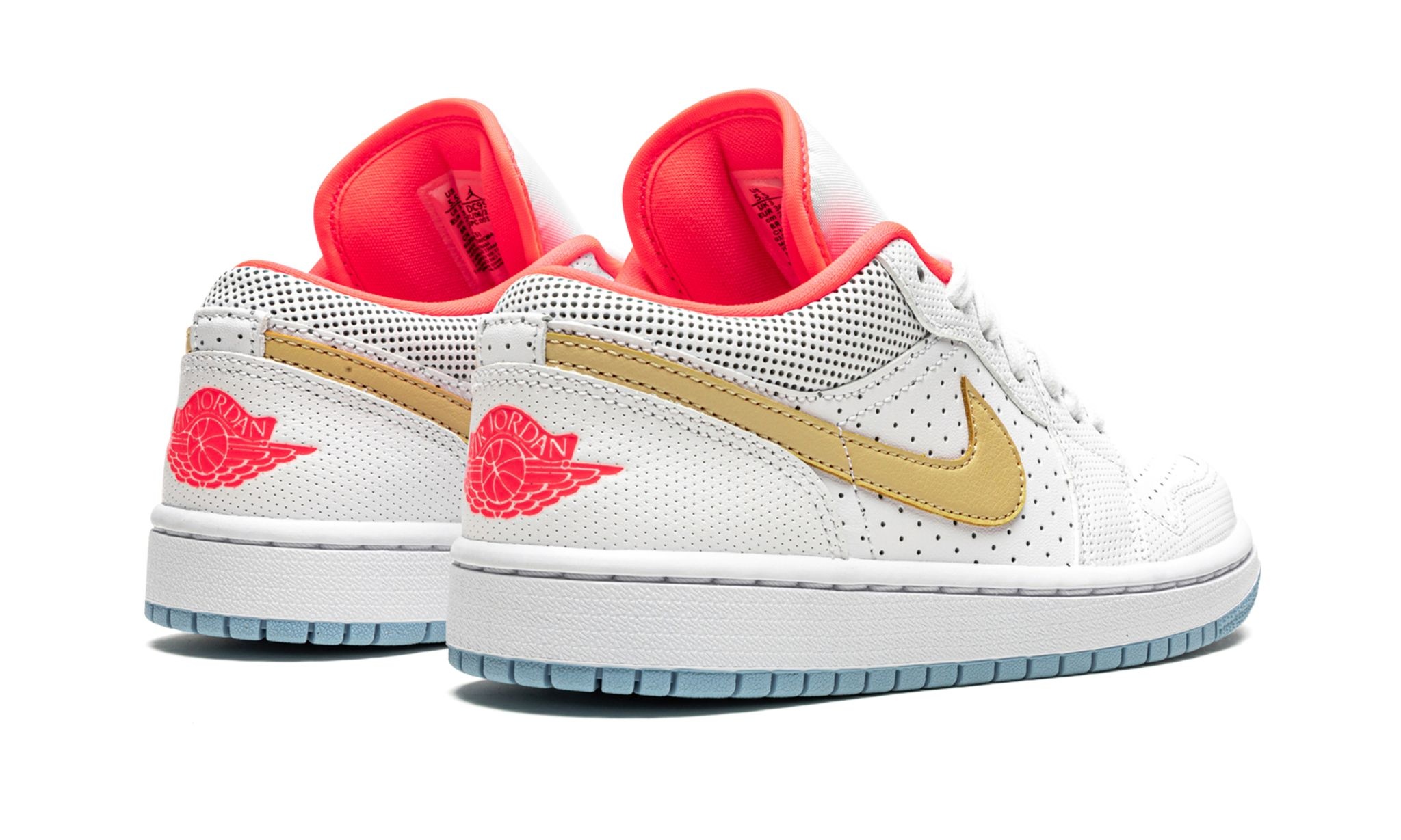 WMNS Air Jordan 1 Low SE "White / Sesame / Flash Crimson" - 3