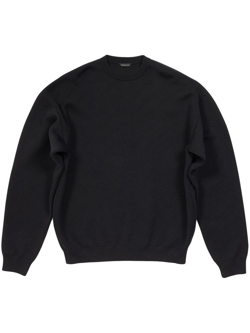 crew-neck rib-trimmed jumper - 1