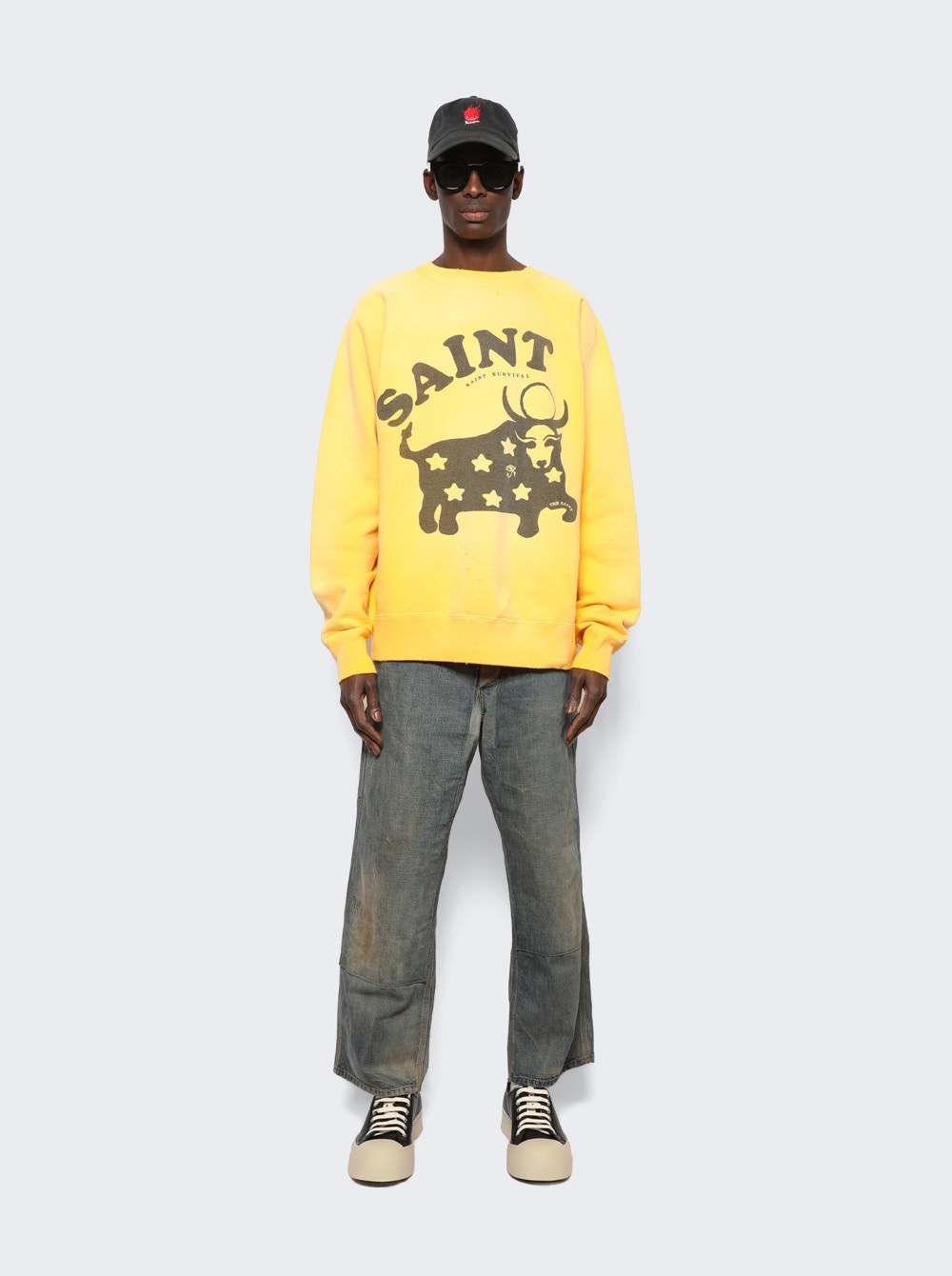 Cow Sweatshirt Yellow - 2