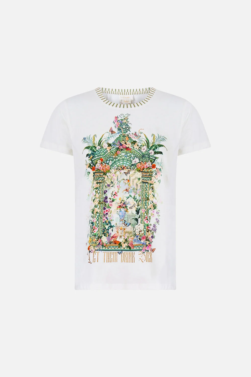 SLIM FIT ROUND NECK T-SHIRT ART FOR THE EMPRESS - 1